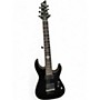 Used Schecter Guitar Research Damien Elite 7 Black Solid Body Electric Guitar Black