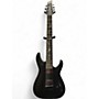 Used Schecter Guitar Research Damien Elite 7 Black Solid Body Electric Guitar Black