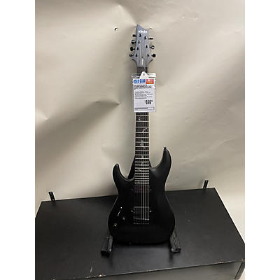 Schecter Guitar Research Used Schecter Guitar Research Damien Elite 7 Left Handed Trans Black Electric Guitar