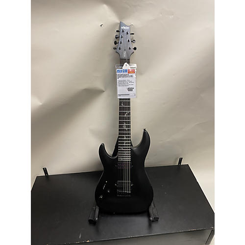 Schecter Guitar Research Used Schecter Guitar Research Damien Elite 7 Left Handed Trans Black Electric Guitar Trans Black