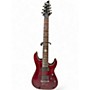 Used Schecter Guitar Research Damien Elite 7 Trans Crimson Red Solid Body Electric Guitar Trans Crimson Red