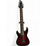 Used Schecter Guitar Research Used Schecter Guitar Research Damien Elite 8 String Left Handed Crimson Electric Guitar Crimson