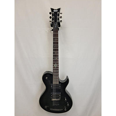 Schecter Guitar Research Used Schecter Guitar Research Damien Elite Solo Black Solid Body Electric Guitar