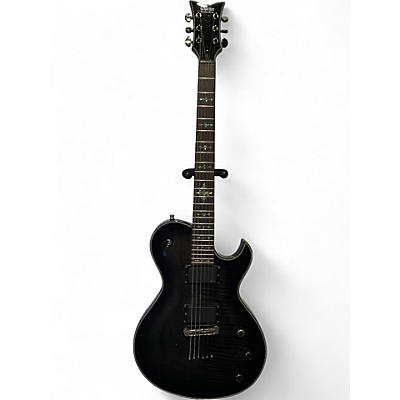Used Schecter Guitar Research Damien Elite Solo Gray Solid Body Electric Guitar