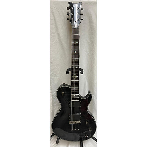 Schecter Guitar Research Used Schecter Guitar Research Damien Elite Solo Trans Black Solid Body Electric Guitar Trans Black