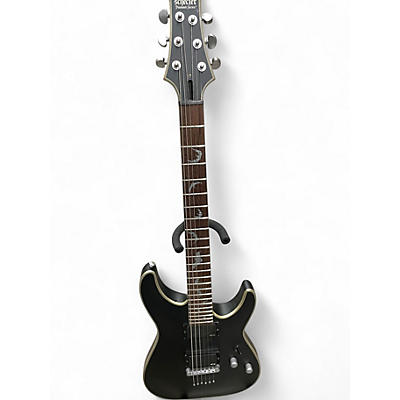 Used Schecter Guitar Research Damien Platinum 6 BLACK Solid Body Electric Guitar
