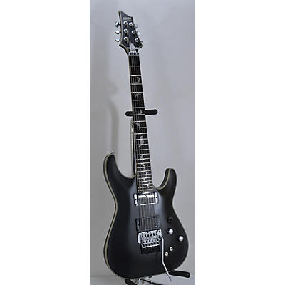 Schecter Guitar Research Used Schecter Guitar Research Damien Platinum 6 Floyd Rose And Sustainiac Matte Black Solid Body Electric Guitar