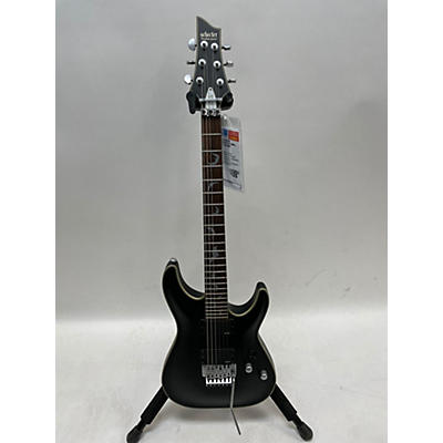 Schecter Guitar Research Used Schecter Guitar Research Damien Platinum 6 Trans Gray Solid Body Electric Guitar