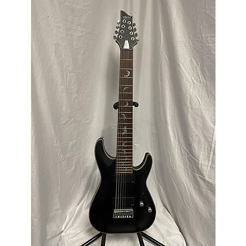 Schecter Guitar Research Used Schecter Guitar Research Damien Platinum 8 Black Solid Body Electric Guitar Black