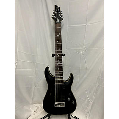 Schecter Guitar Research Used Schecter Guitar Research Damien Platinum 8-String Satin Black Solid Body Electric Guitar