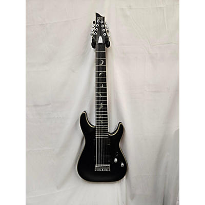 Schecter Guitar Research Used Schecter Guitar Research Damien Platinum 8 String Satin Black Solid Body Electric Guitar