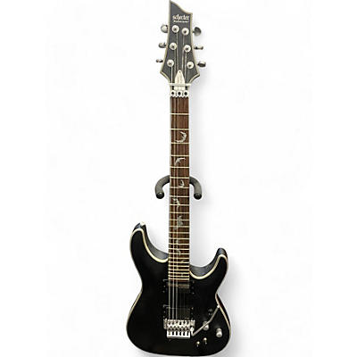 Schecter Guitar Research Used Schecter Guitar Research Damien Platinum Black Solid Body Electric Guitar