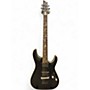 Used Schecter Guitar Research Damien Platinum Black Solid Body Electric Guitar Black