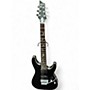Used Schecter Guitar Research Damien Platinum Black Solid Body Electric Guitar Black