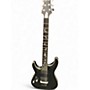 Used Schecter Guitar Research Damien Platinum Black Solid Body Electric Guitar Black