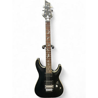 Used Schecter Guitar Research Damien Platinum Black Solid Body Electric Guitar