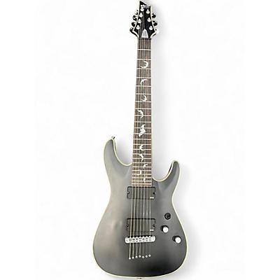 Used Schecter Guitar Research Damien Platinum Black Solid Body Electric Guitar