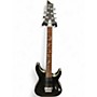 Used Schecter Guitar Research Damien Platinum Flat Black Solid Body Electric Guitar Flat Black