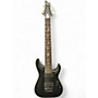 Used Schecter Guitar Research Damien Platinum Pro 8 Black Solid Body Electric Guitar Black