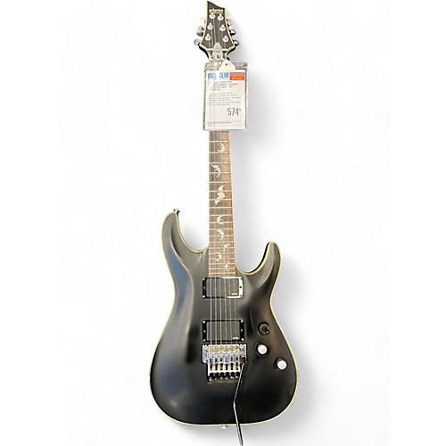 Schecter Guitar Research Used Schecter Guitar Research Damien Platinum Satin Black Solid Body Electric Guitar Satin Black