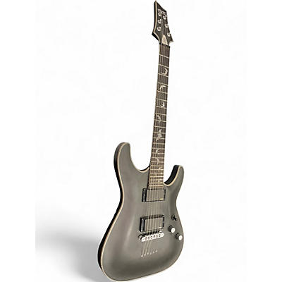 Used Schecter Guitar Research Damien Platinum Trans Black Solid Body Electric Guitar