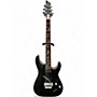 Used Schecter Guitar Research Damien Platinum With Floyd Rose and Sustainiac Satin Black Solid Body Electric Guitar Satin Black
