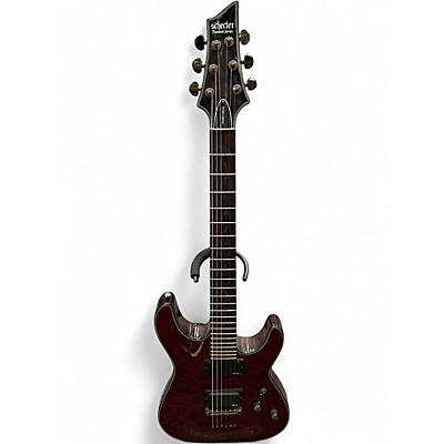 Used Schecter Guitar Research Damien Special Crimson Burst Solid Body Electric Guitar