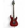 Used Schecter Guitar Research Damien Special Floyd Rose BLOOD RED Solid Body Electric Guitar BLOOD RED