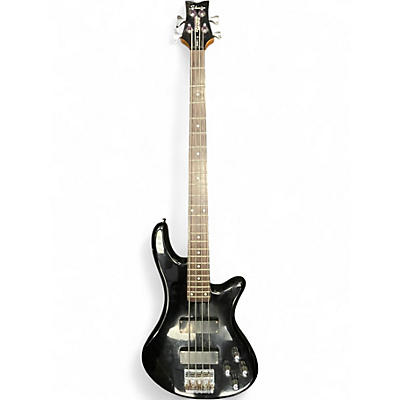 Used Schecter Guitar Research Deluxe 4 Diamond Series Black Electric Bass Guitar