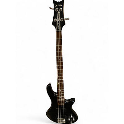 Used Schecter Guitar Research Deluxe 4 String Black Electric Bass Guitar