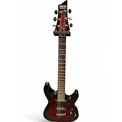 Used Schecter Guitar Research Demon 6 BLOOD BURST Solid Body Electric Guitar