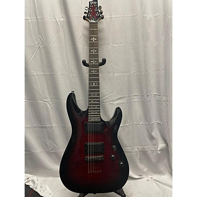 Schecter Guitar Research Used Schecter Guitar Research Demon 6 Black Cherry Solid Body Electric Guitar