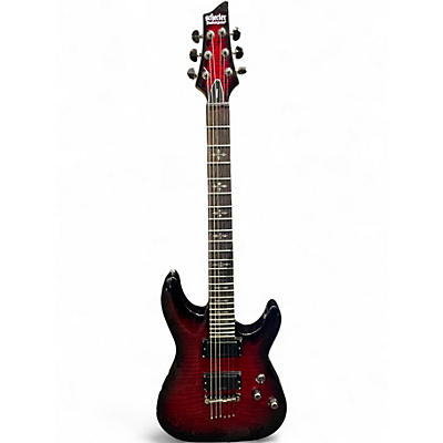 Used Schecter Guitar Research Demon 6 Black Cherry Solid Body Electric Guitar
