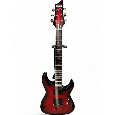 Used Schecter Guitar Research Demon 6 CRIMSON RED Solid Body Electric Guitar