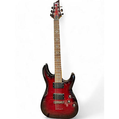 Schecter Guitar Research Used Schecter Guitar Research Demon 6 Cherry Sunburst Solid Body Electric Guitar