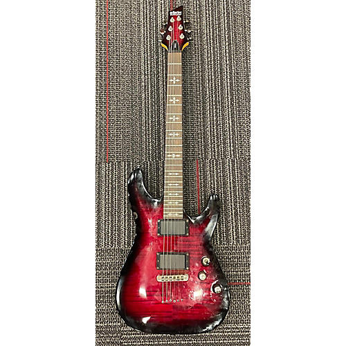 Schecter Guitar Research Used Schecter Guitar Research Demon 6 Crimson Burst Solid Body Electric Guitar Crimson Burst