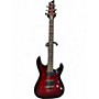 Used Schecter Guitar Research Demon 6 Crimson Burst Solid Body Electric Guitar Crimson Burst