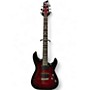 Used Schecter Guitar Research Demon 6 Crimson Burst Solid Body Electric Guitar Crimson Burst
