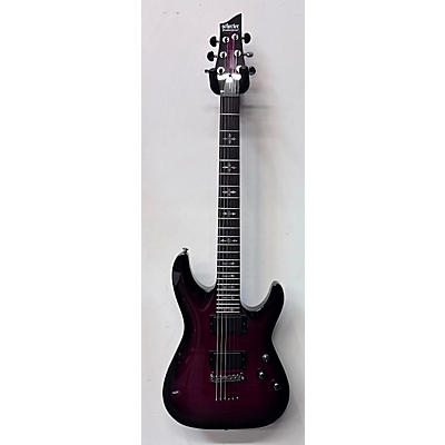 Schecter Guitar Research Used Schecter Guitar Research Demon 6 Crimson Red Burst Solid Body Electric Guitar