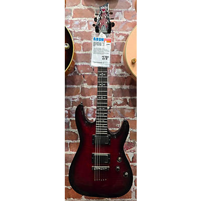 Schecter Guitar Research Used Schecter Guitar Research Demon 6 Crimson Red Burst Solid Body Electric Guitar