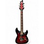 Used Schecter Guitar Research Demon 6 Crimson Red Burst Solid Body Electric Guitar Crimson Red Burst