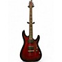 Used Schecter Guitar Research Demon 6 Crimson Red Burst Solid Body Electric Guitar Crimson Red Burst