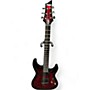 Used Schecter Guitar Research Demon 6 Crimson Red Burst Solid Body Electric Guitar Crimson Red Burst