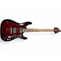 Used Schecter Guitar Research Demon 6 Crimson Red Burst Solid Body Electric Guitar Crimson Red Burst