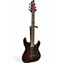 Used Schecter Guitar Research Demon 6 Crimson Red Burst Solid Body Electric Guitar Crimson Red Burst