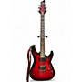 Used Schecter Guitar Research Demon 6 Crimson Red Burst Solid Body Electric Guitar Crimson Red Burst