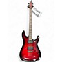 Used Schecter Guitar Research Demon 6 Crimson Red Burst Solid Body Electric Guitar Crimson Red Burst