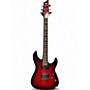 Used Schecter Guitar Research Demon 6 Crimson Red Burst Solid Body Electric Guitar Crimson Red Burst