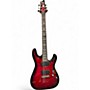 Used Schecter Guitar Research Demon 6 Crimson Red Solid Body Electric Guitar Crimson Red