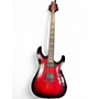 Used Schecter Guitar Research Demon 6 Crimson Red Trans Solid Body Electric Guitar Crimson Red Trans